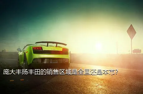 庞大丰扬丰田的销售区域是全国还是本市？