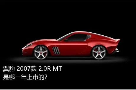 翼豹 2007款 2.0R MT是哪一年上市的？
