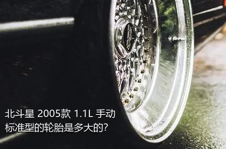 北斗星 2005款 1.1L 手动标准型的轮胎是多大的？