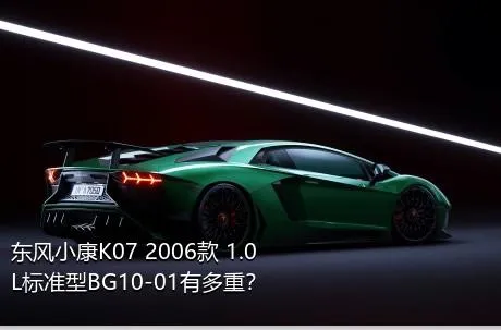 东风小康K07 2006款 1.0L标准型BG10-01有多重？