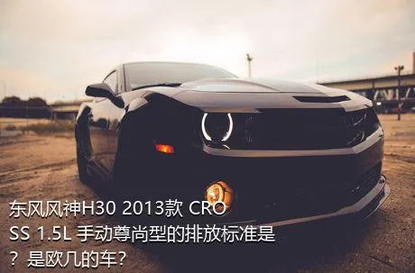 东风风神H30 2013款 CROSS 1.5L 手动尊尚型的排放标准是？是欧几的车？