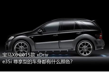 宝马X6 2015款 xDrive35i 尊享型的车身都有什么颜色？