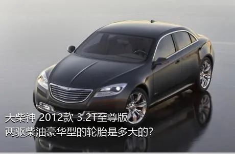 大柴神 2012款 3.2T至尊版 两驱柴油豪华型的轮胎是多大的？