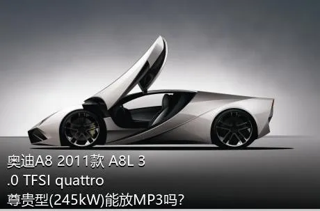 奥迪A8 2011款 A8L 3.0 TFSI quattro尊贵型(245kW)能放MP3吗？