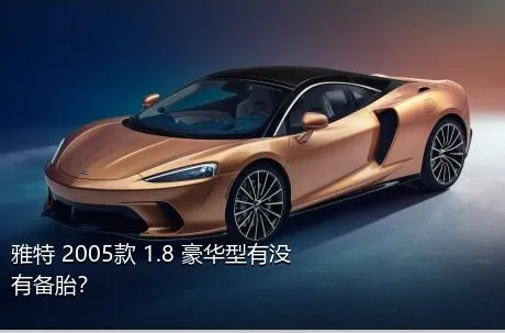 雅特 2005款 1.8 豪华型有没有备胎？
