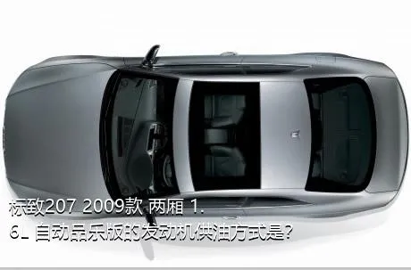 标致207 2009款 两厢 1.6L 自动品乐版的发动机供油方式是？