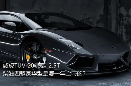 威虎TUV 2015款 2.5T柴油四驱豪华型是哪一年上市的？