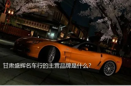甘肃盛辉名车行的主营品牌是什么？