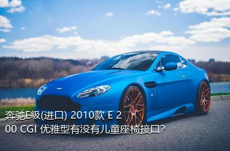 奔驰E级(进口) 2010款 E 200 CGI 优雅型有没有儿童座椅接口？