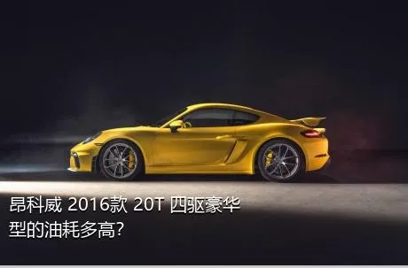 昂科威 2016款 20T 四驱豪华型的油耗多高？