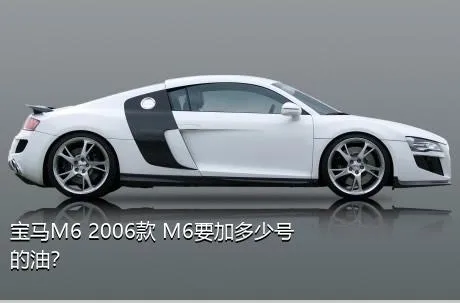 宝马M6 2006款 M6要加多少号的油？