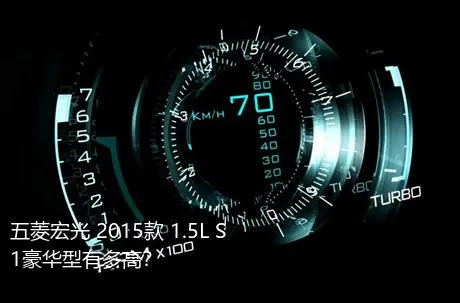 五菱宏光 2015款 1.5L S1豪华型有多高？