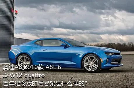 奥迪A8 2010款 A8L 6.0 W12 quattro 百年纪念版的后悬架是什么样的？