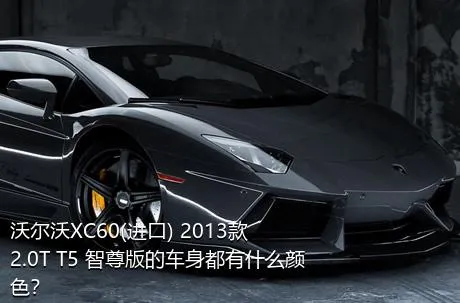 沃尔沃XC60(进口) 2013款 2.0T T5 智尊版的车身都有什么颜色？