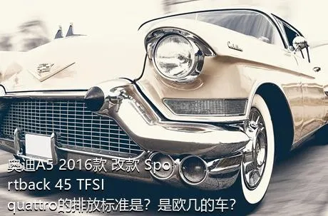 奥迪A5 2016款 改款 Sportback 45 TFSI quattro的排放标准是？是欧几的车？