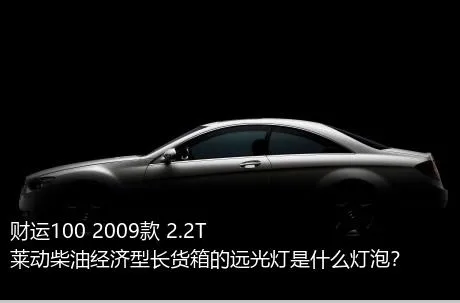 财运100 2009款 2.2T莱动柴油经济型长货箱的远光灯是什么灯泡？