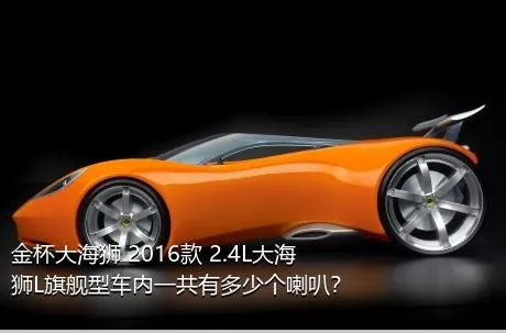 金杯大海狮 2016款 2.4L大海狮L旗舰型车内一共有多少个喇叭？