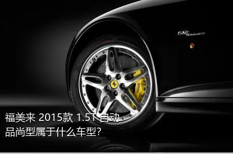 福美来 2015款 1.5T 自动品尚型属于什么车型？