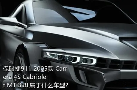 保时捷911 2005款 Carrera 4S Cabriolet MT 3.8L属于什么车型？