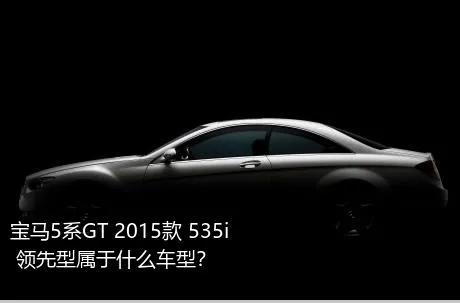 宝马5系GT 2015款 535i 领先型属于什么车型？