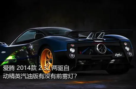 爱腾 2014款 2.3L 两驱自动精英汽油版有没有前雾灯？