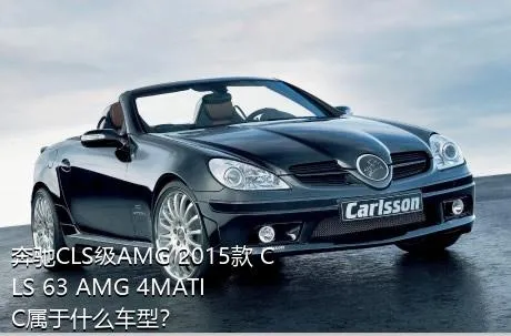 奔驰CLS级AMG 2015款 CLS 63 AMG 4MATIC属于什么车型？