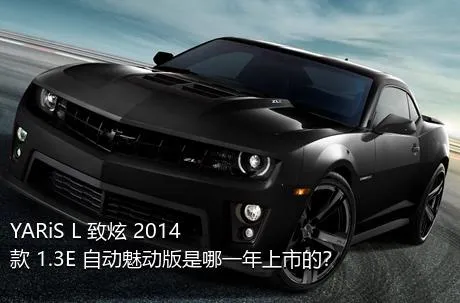 YARiS L 致炫 2014款 1.3E 自动魅动版是哪一年上市的？
