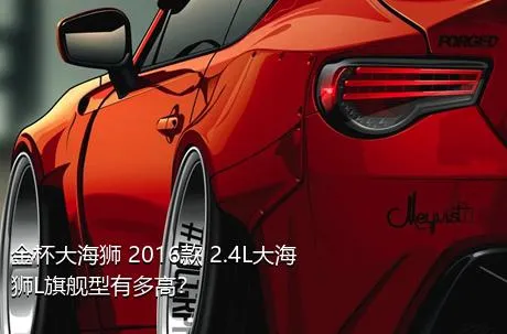 金杯大海狮 2016款 2.4L大海狮L旗舰型有多高？