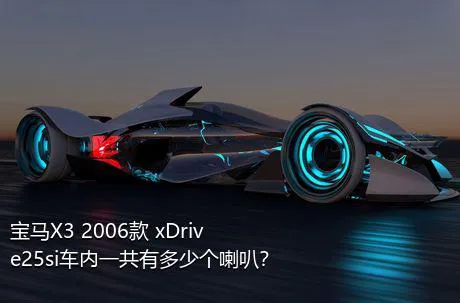 宝马X3 2006款 xDrive25si车内一共有多少个喇叭？