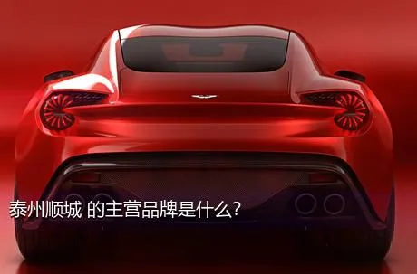 泰州顺城 的主营品牌是什么？