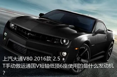 上汽大通V80 2016款 2.5T手动傲运通国V短轴低顶6座使用的是什么发动机？