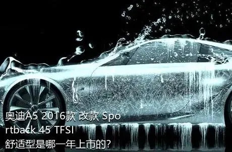 奥迪A5 2016款 改款 Sportback 45 TFSI 舒适型是哪一年上市的？