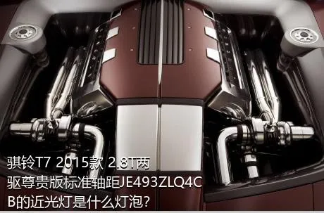 骐铃T7 2015款 2.8T两驱尊贵版标准轴距JE493ZLQ4CB的近光灯是什么灯泡？