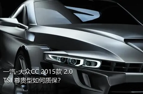 一汽-大众CC 2015款 2.0TSI 尊贵型如何质保？