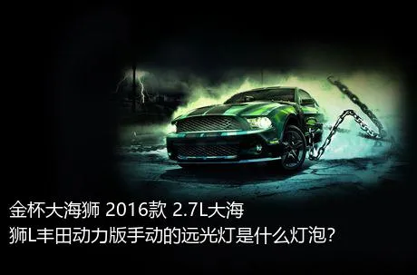 金杯大海狮 2016款 2.7L大海狮L丰田动力版手动的远光灯是什么灯泡？