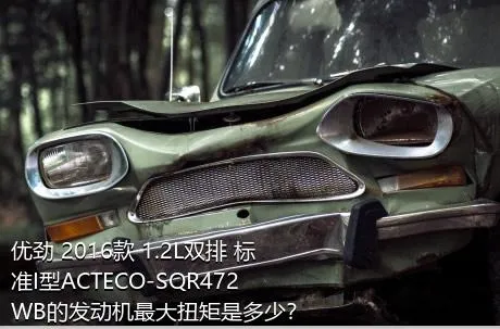 优劲 2016款 1.2L双排 标准I型ACTECO-SQR472WB的发动机最大扭矩是多少？