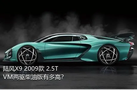 陆风X9 2009款 2.5T VM两驱柴油版有多高？