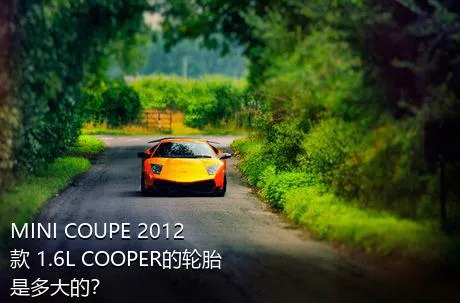 MINI COUPE 2012款 1.6L COOPER的轮胎是多大的？