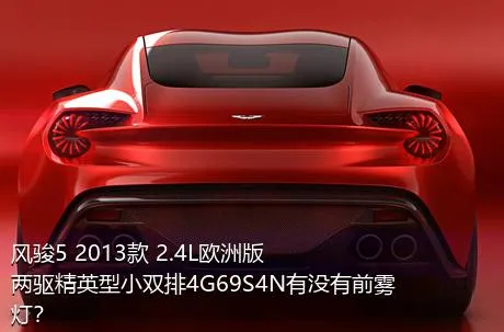 风骏5 2013款 2.4L欧洲版 两驱精英型小双排4G69S4N有没有前雾灯？