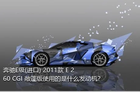 奔驰E级(进口) 2011款 E 260 CGI 敞篷版使用的是什么发动机？