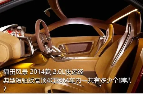 福田风景 2014款 2.0L快运经典型短轴版高顶4Q20M车内一共有多少个喇叭？