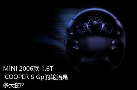 MINI 2006款 1.6T COOPER S Gp的轮胎是多大的？
