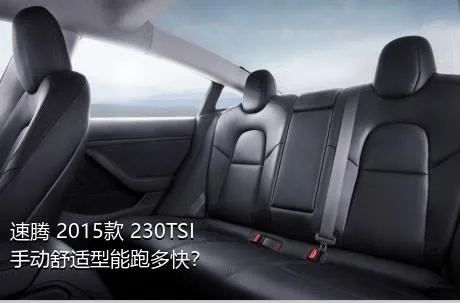 速腾 2015款 230TSI 手动舒适型能跑多快？