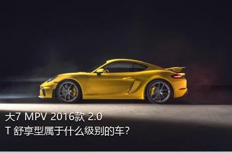 大7 MPV 2016款 2.0T 舒享型属于什么级别的车？