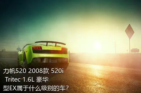 力帆520 2008款 520i Tritec 1.6L 豪华型EX属于什么级别的车？