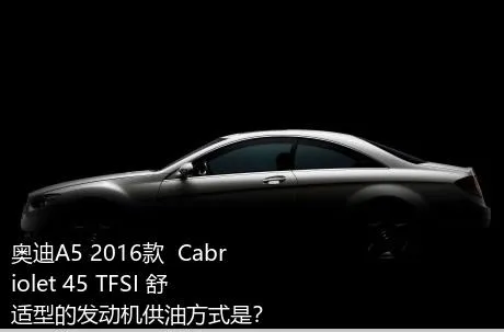 奥迪A5 2016款  Cabriolet 45 TFSI 舒适型的发动机供油方式是？