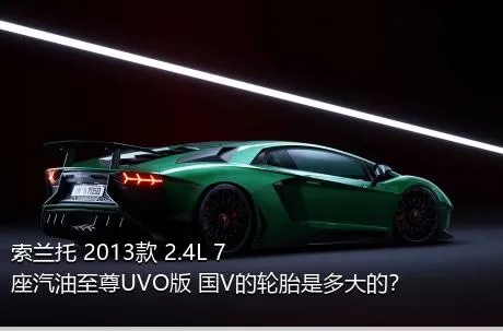 索兰托 2013款 2.4L 7座汽油至尊UVO版 国V的轮胎是多大的？
