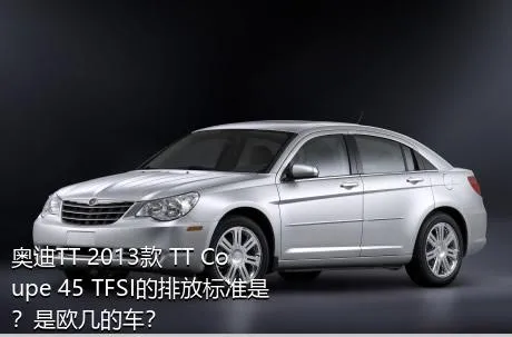 奥迪TT 2013款 TT Coupe 45 TFSI的排放标准是？是欧几的车？