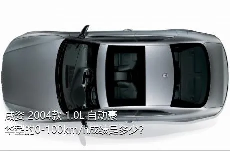 威姿 2004款 1.0L 自动豪华型的0-100km/h成绩是多少？