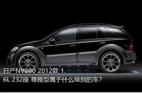 日产NV200 2012款 1.6L 232座 尊雅型属于什么级别的车？